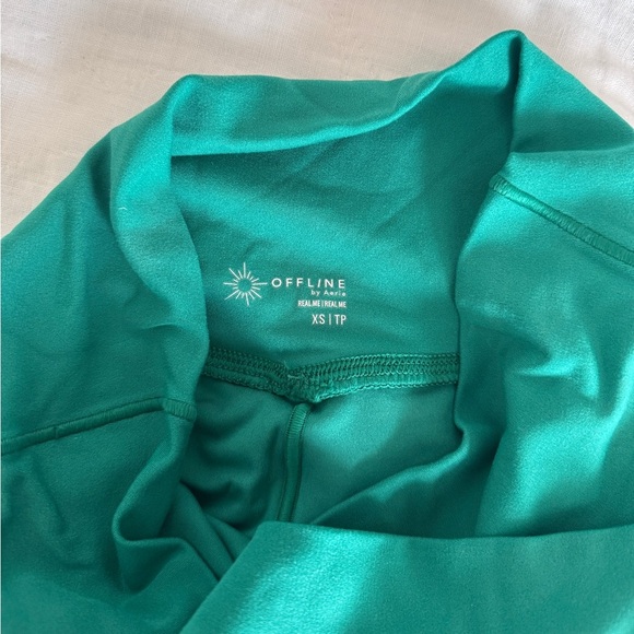 OFFLINE By Aerie Real Me Crossover Flowy Short size XS Green - Picture 4 of 11